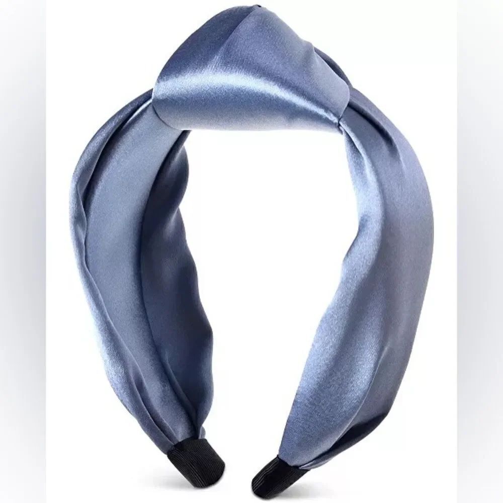 INC International Concepts Knotted Satin Headband Gray New